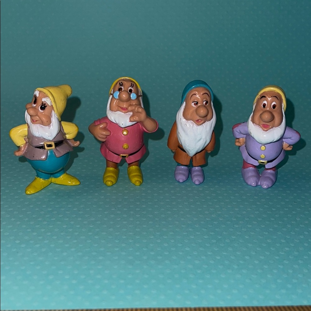 4 of 7 Dwarf vintage figures